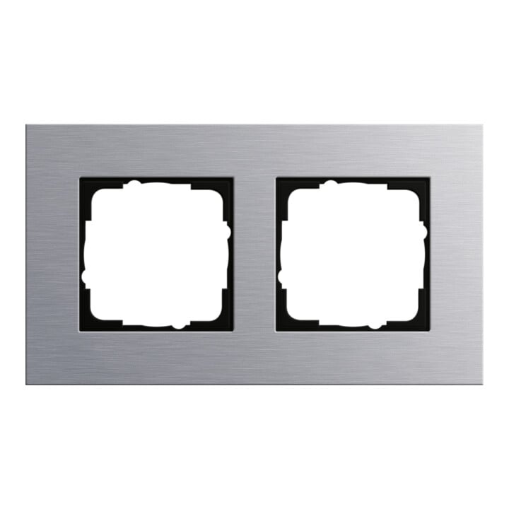 Gira Cadre de recouvrement 2f. alu Esprit 021217