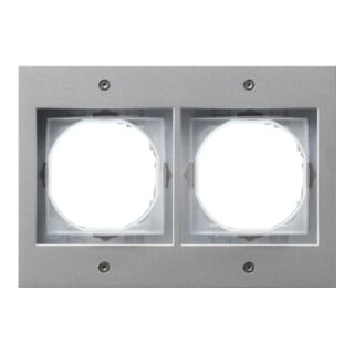 Gira Cadre de recouvrement 2f. alu TX44 021265