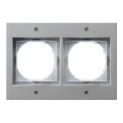 Gira Cadre de recouvrement 2f. alu TX44 021265-1