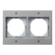 Gira Cadre de recouvrement 2f. alu TX44 021265