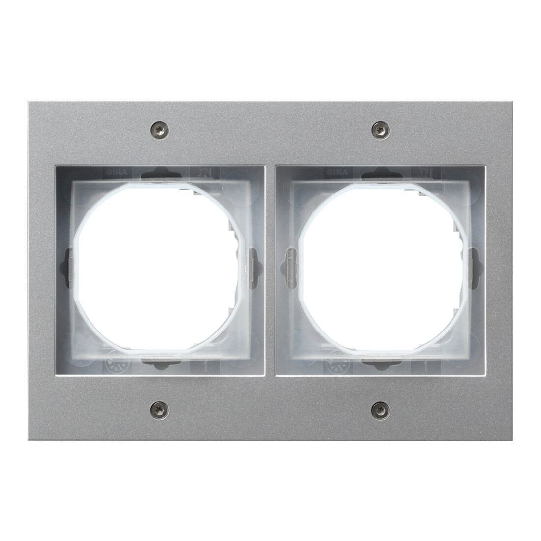 Gira Cadre de recouvrement 2f. alu TX44 021265