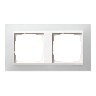 Gira Cadre de recouvrement 2f. opaque blanc pour rws Event 0212334