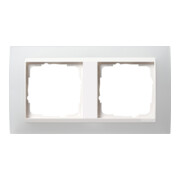 Gira Cadre de recouvrement 2f. opaque blanc pour rws Event 0212334-1