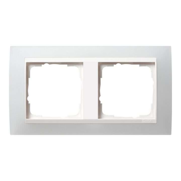 Gira Cadre de recouvrement 2f. opaque blanc pour rws Event 0212334