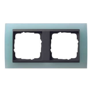 Gira Cadre de recouvrement 2f. opaque menthe avec anth. ZL, Event 021285