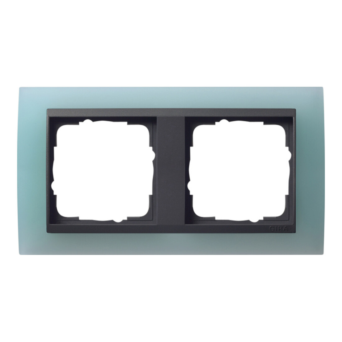 Gira Cadre de recouvrement 2f. opaque menthe avec anth. ZL, Event 021285