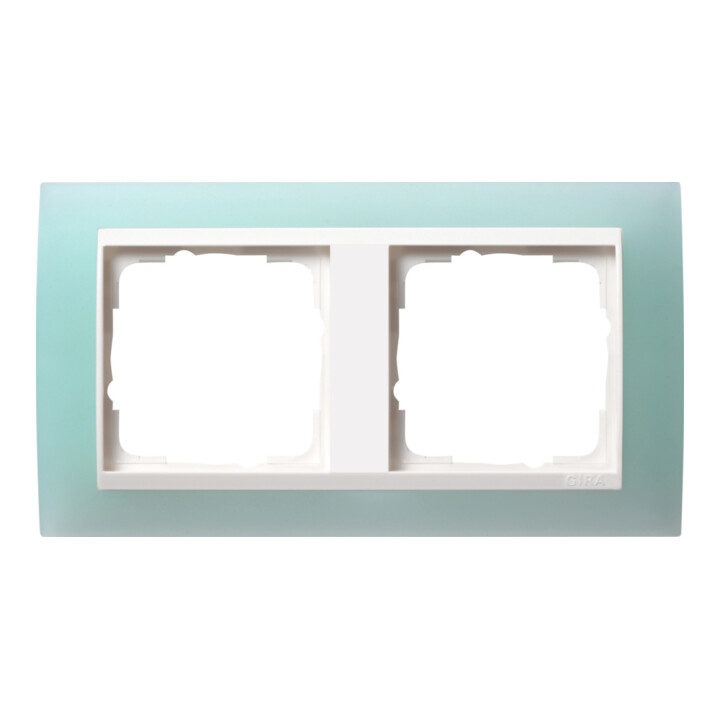 Gira Cadre de recouvrement 2f. opaque menthe pour rws Event 0212395