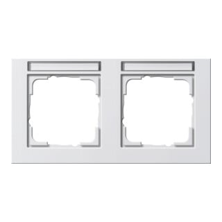 Gira Cadre de recouvrement 2f. rws horizontal, résistant aux chocs 109229