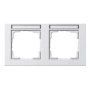 Gira Cadre de recouvrement 2f. rws horizontal, résistant aux chocs 109229-1