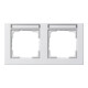 Gira Cadre de recouvrement 2f. rws horizontal, résistant aux chocs 109229