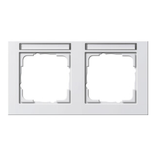 Gira Cadre de recouvrement 2f rws/mat horizontal, incassable 109222