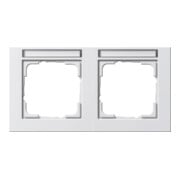 Gira Cadre de recouvrement 2f rws/mat horizontal, incassable 109222-3