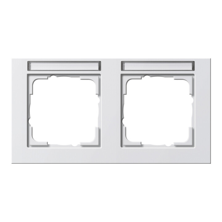 Gira Cadre de recouvrement 2f rws/mat horizontal, incassable 109222