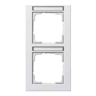 Gira Cadre de recouvrement 2f. rws/mat vertical, brisé 110222