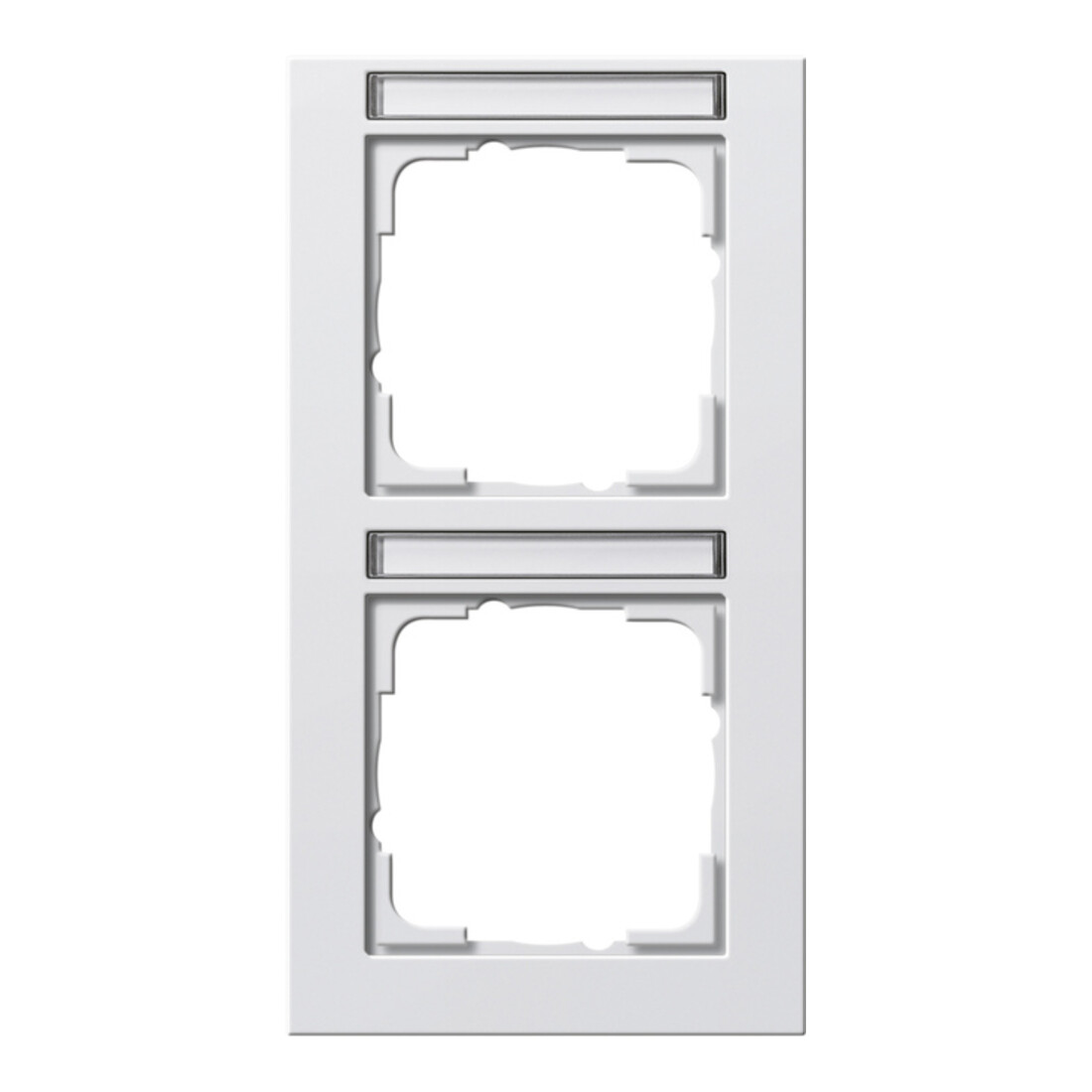 Gira Cadre de recouvrement 2f. rws/mat vertical, brisé 110222