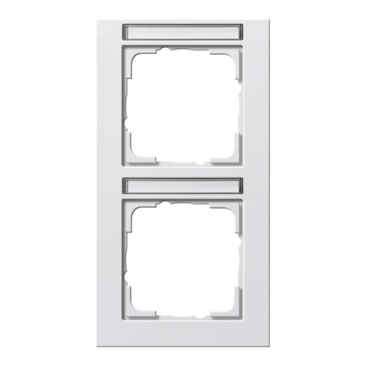 Gira Cadre de recouvrement 2f. rws/mat vertical, brisé 110222