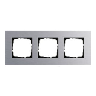 Gira Cadre de recouvrement 3f. alu Esprit 021317