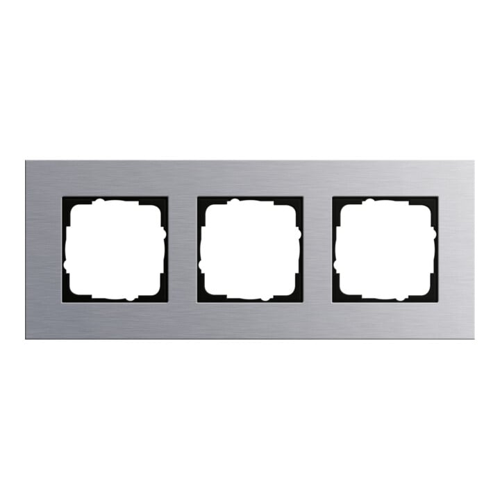 Gira Cadre de recouvrement 3f. alu Esprit 021317