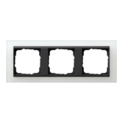 Gira Cadre de recouvrement 3f. opaque blanc avec anthracite ZL, Event 021324-1
