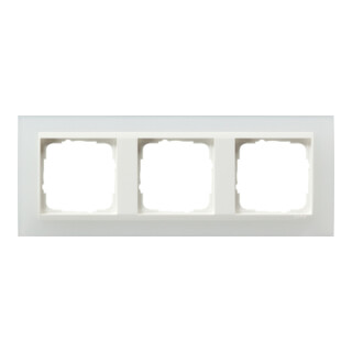 Gira Cadre de recouvrement 3f. opaque blanc pour rws Event 0213334