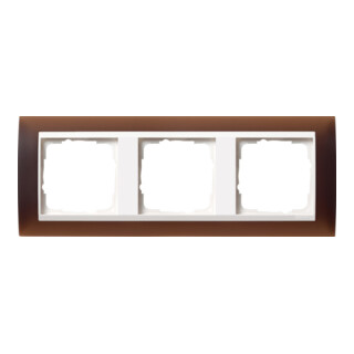 Gira Cadre de recouvrement 3f. opaque brun foncé pour rws Event 0213331