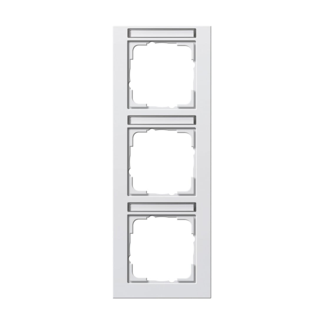 Gira Cadre de recouvrement 3f. rws/mat vertical, résistant aux chocs 110322