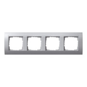 Gira Cadre de recouvrement 4f. alu avec plaque alu ZL, Event 021436-1