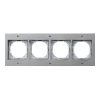 Gira Cadre de recouvrement 4f. alu TX44 021465