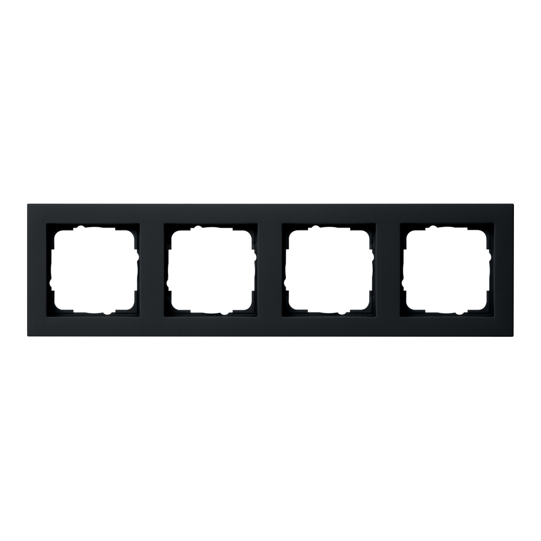 Gira Cadre de recouvrement 4f. noir 021409