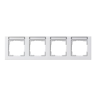 Gira Cadre de recouvrement 4f. pour interrupteur horizontal, verre de sécurité 109429