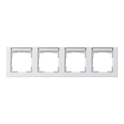 Gira Cadre de recouvrement 4f. pour interrupteur horizontal, verre de sécurité 109429-1