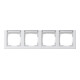 Gira Cadre de recouvrement 4f. pour interrupteur horizontal, verre de sécurité 109429