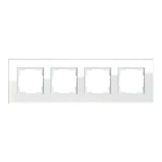 Gira Cadre de recouvrement 4f. verre blanc 021412