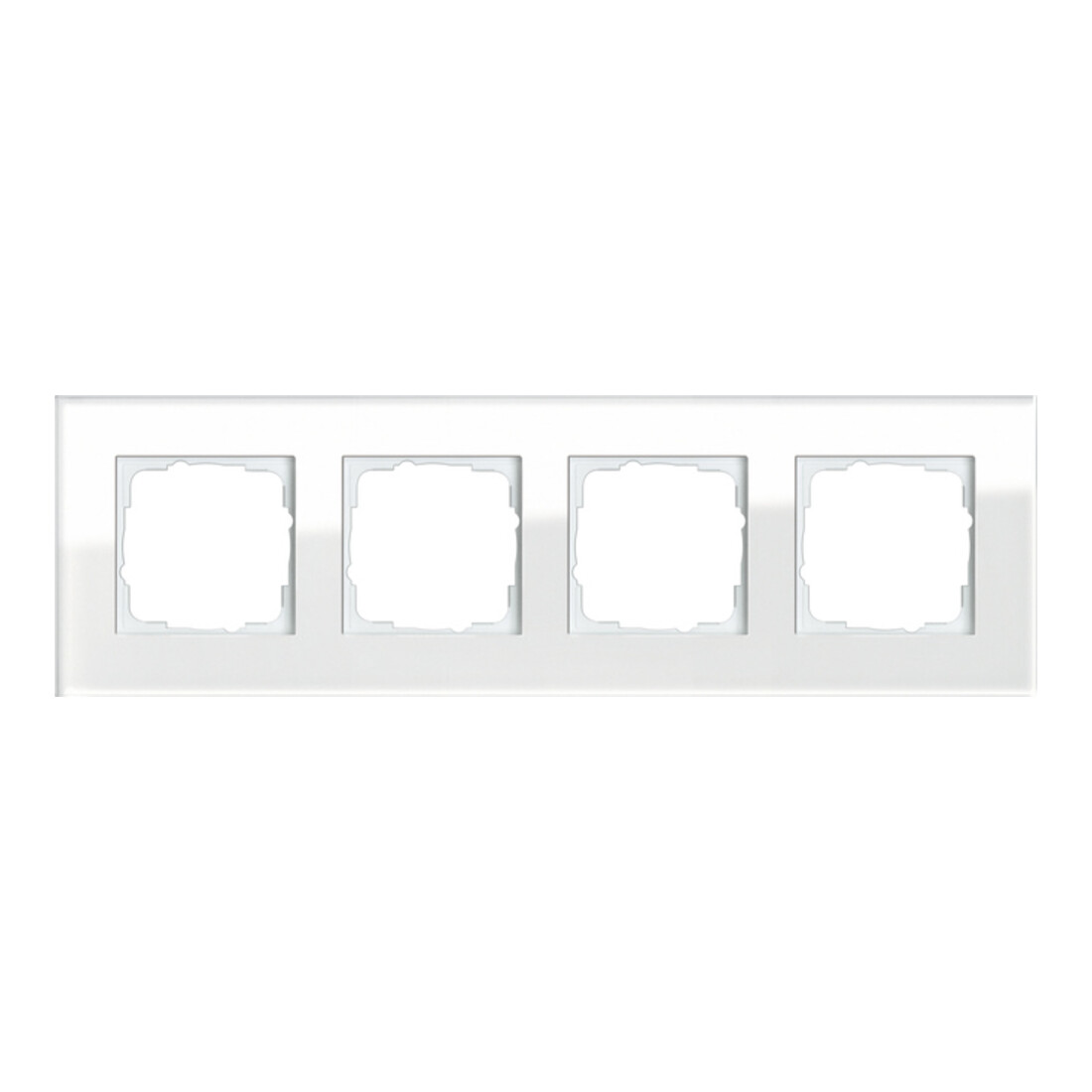 Gira Cadre de recouvrement 4f. verre blanc 021412