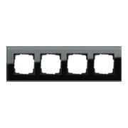 Gira Cadre de recouvrement 4x verre noir Esprit 021405-3