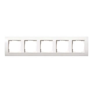 Gira Cadre de recouvrement 5 fois pur blanc Event 0215803