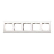 Gira Cadre de recouvrement 5 fois pur blanc Event 0215803-1