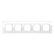 Gira Cadre de recouvrement 5 fois verre blanc 021512-1