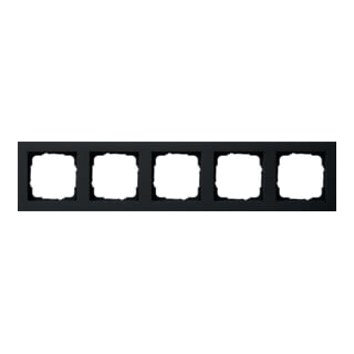 Gira Cadre de recouvrement 5x noir 021509