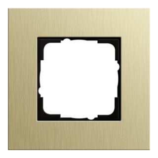 Gira Cadre de recouvrement simple aluminium or clair 0211217