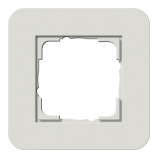 Gira Cadre de recouvrement simple Gris clair/Blanc pur 0211411