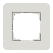 Gira Cadre de recouvrement simple Gris clair/Blanc pur 0211411-1
