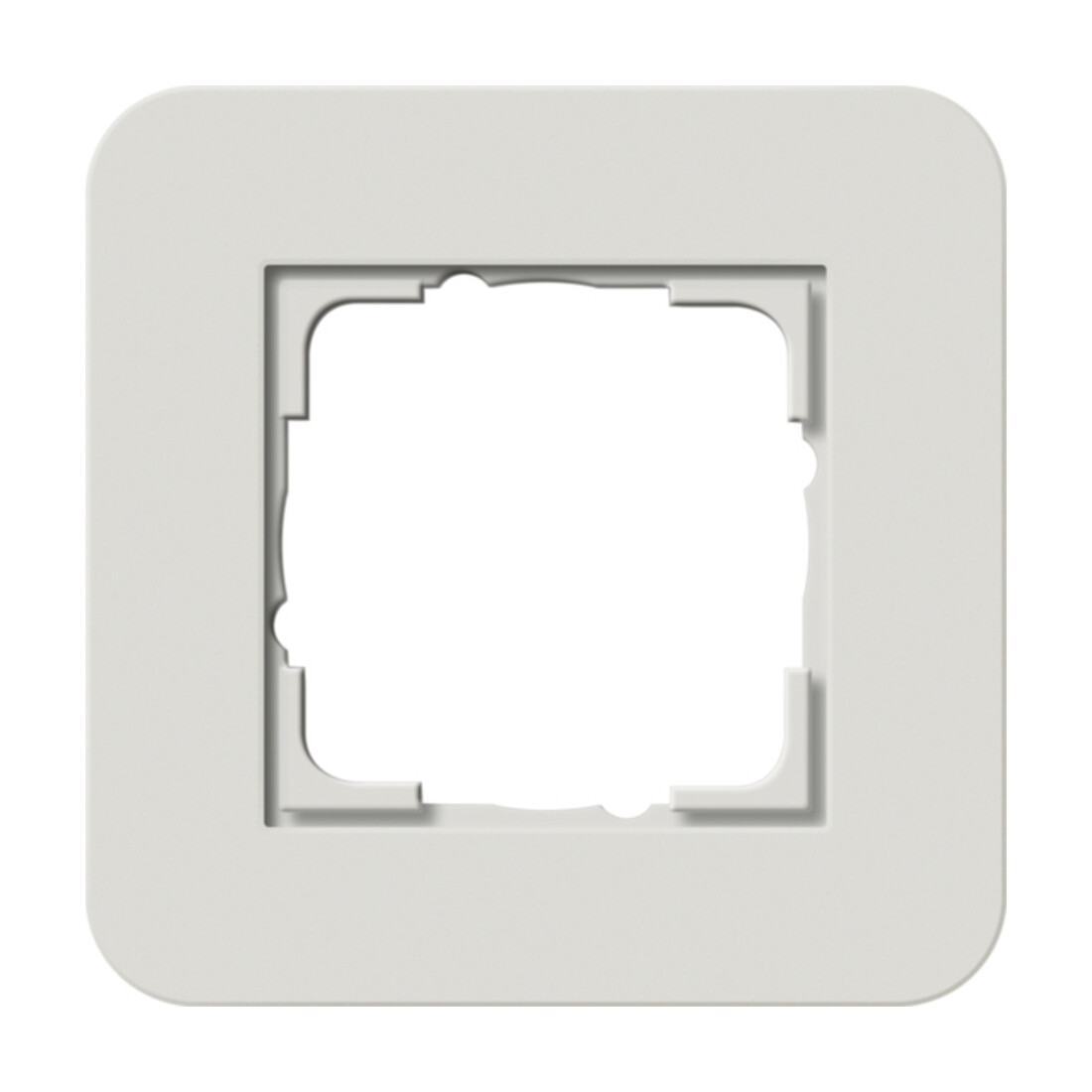 Gira Cadre de recouvrement simple Gris clair/Blanc pur 0211411