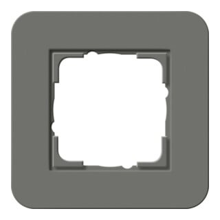 Gira Cadre de recouvrement simple Gris foncé/Blanc pur 0211413
