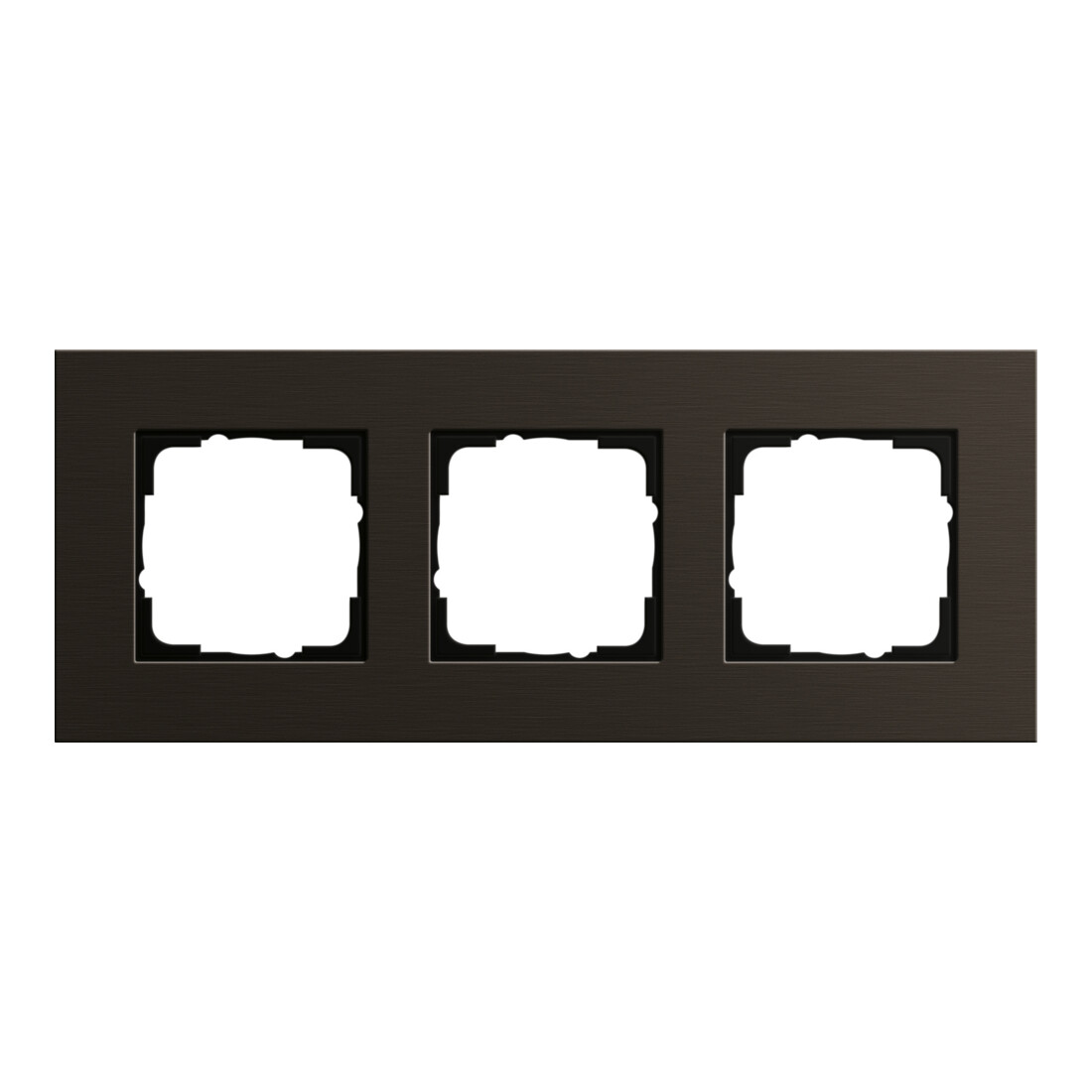 Gira Cadre de recouvrement triple aluminium brun 0213127