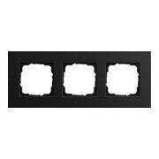 Gira Cadre de recouvrement triple aluminium noir 0213126-3