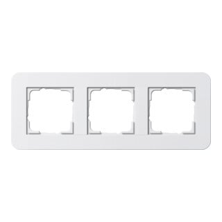Gira Cadre de recouvrement triple Blanc pur/Blanc pur 0213410