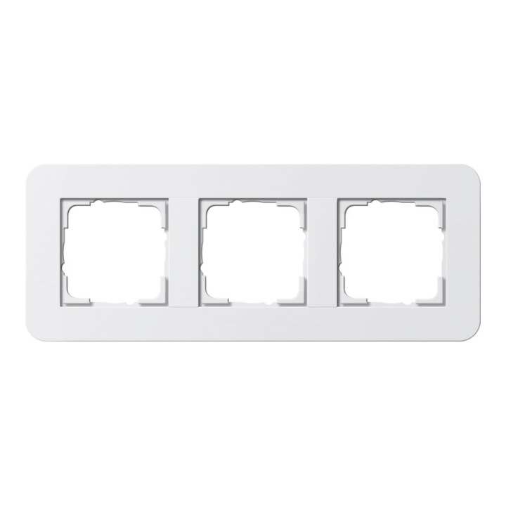 Gira Cadre de recouvrement triple Blanc pur/Blanc pur 0213410