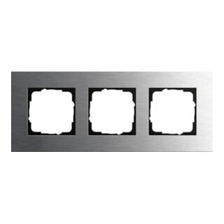 Gira Cadre de recouvrement triple en acier inoxydable 0213219