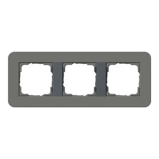 Gira Cadre de recouvrement triple gris foncé/anthracite 0213423